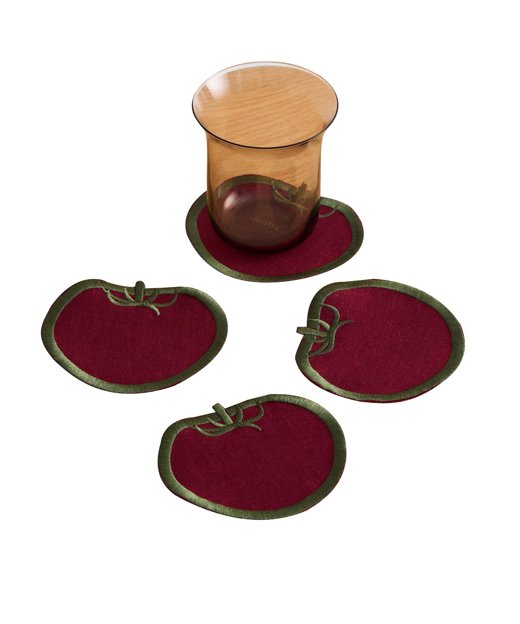 Les Fruits Tomate Coasters