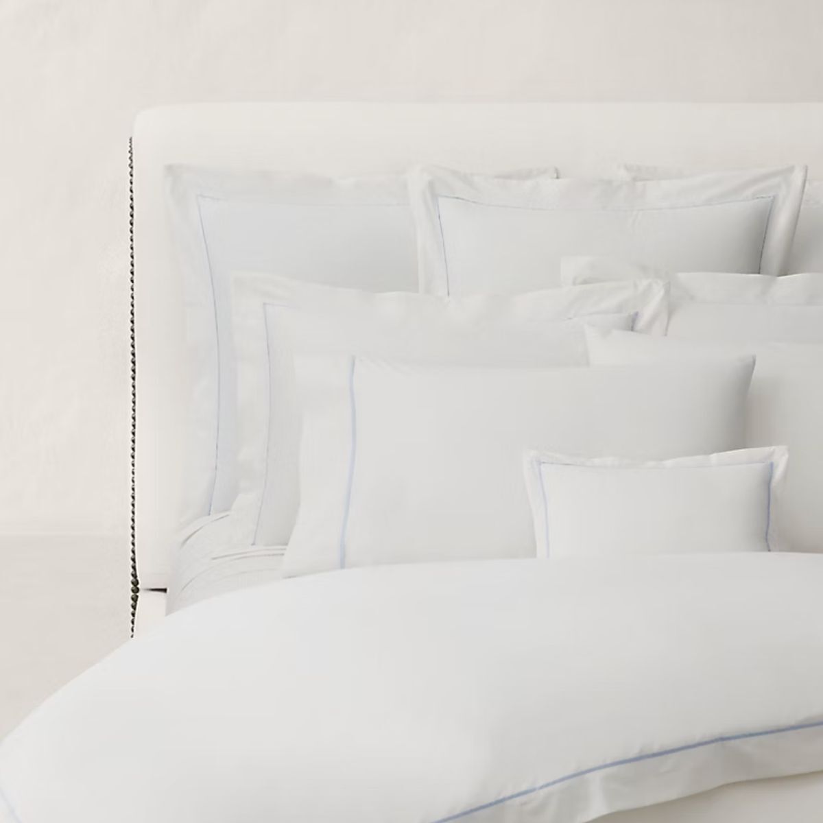 White cotton bedding